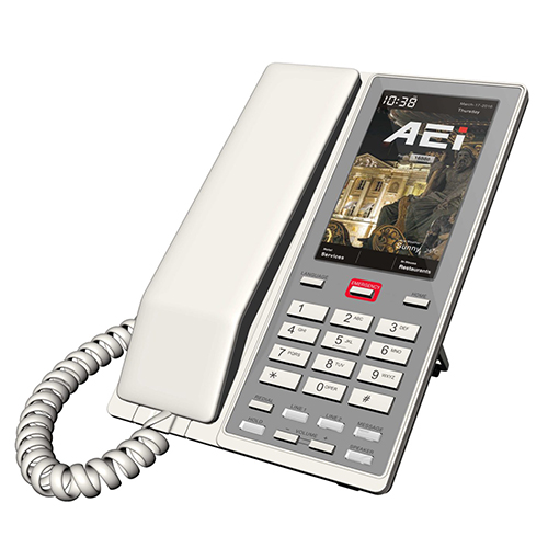 Điện thoại AEI VM-9200-SMLT(S) IP Corded Series with 4.3″ Touch Screen