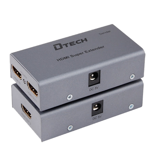 Bộ nối dài HDMI To LAN 50m DTech DT-7009C