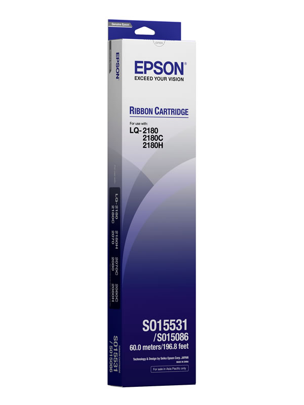 Ribbon Epson S015086 Black Ribbon Cartridge