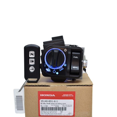 Bộ Ổ Khoá Smartkey Honda K01 chính hãng cho AB, SHVN, SH Mode, Click, Vario 4 nguyên bộ ổ khóa smart key honda K01 chính hãng