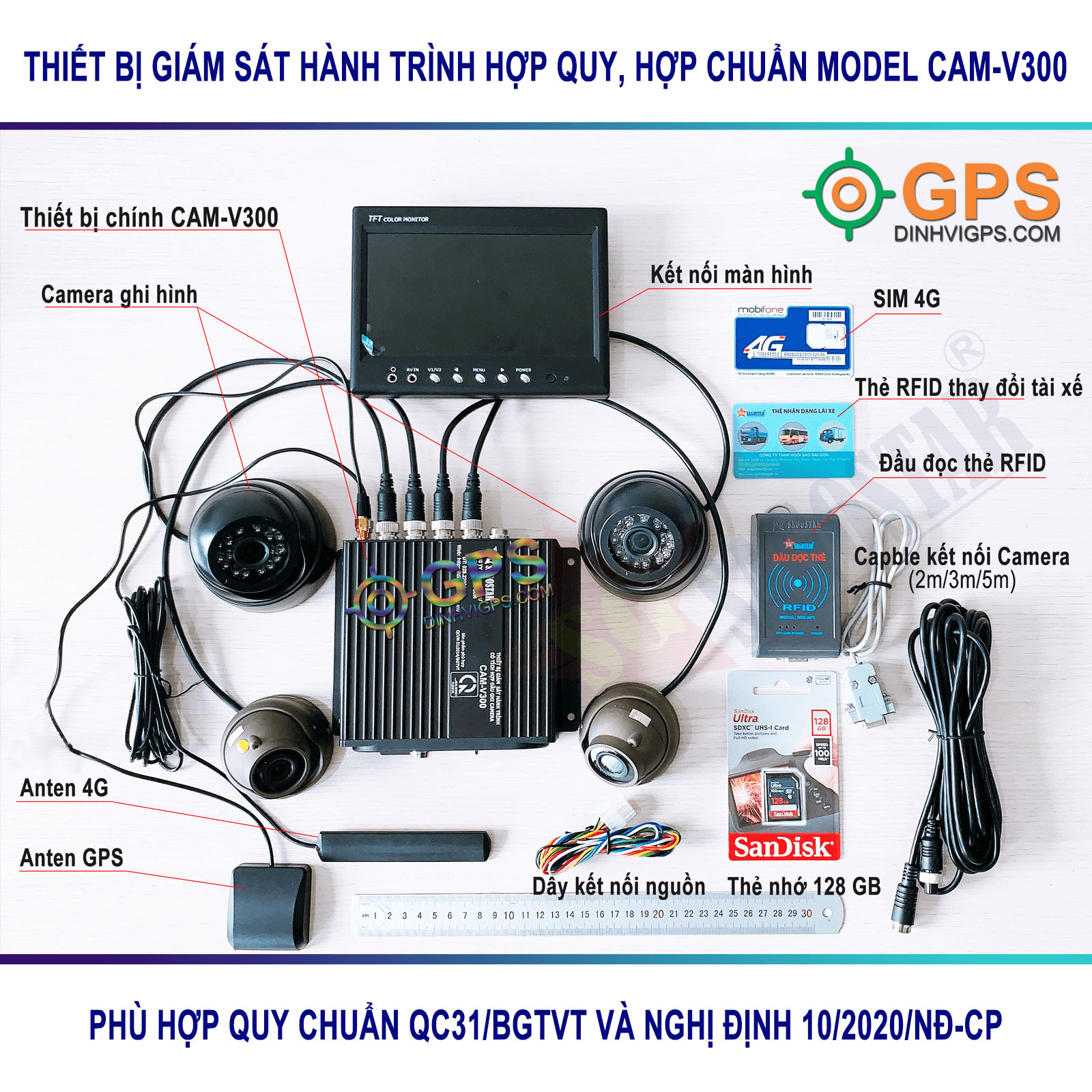THIẾT BỊ GIÁM SÁT HÀNH TRÌNH MODEL CAM-V300 6 cam v300 hopchuan